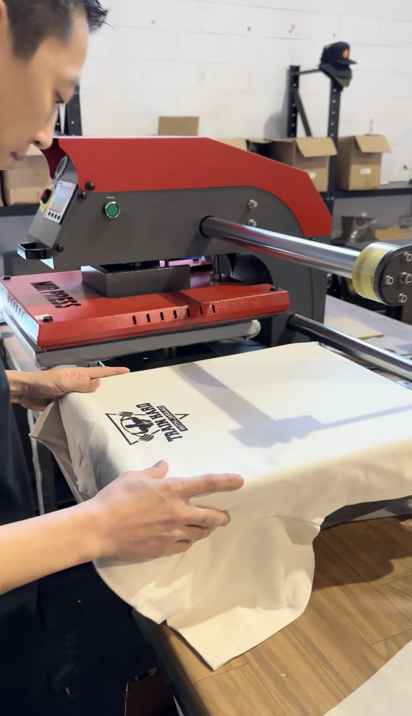 DTF Heat Press in Action